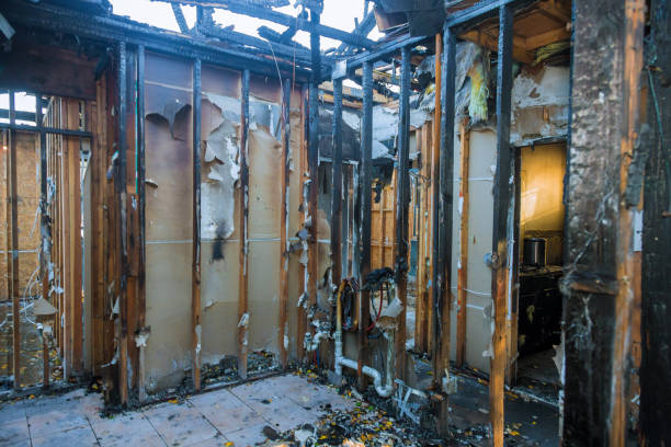 Professional Fire Board Up technician working in Milford, NJ